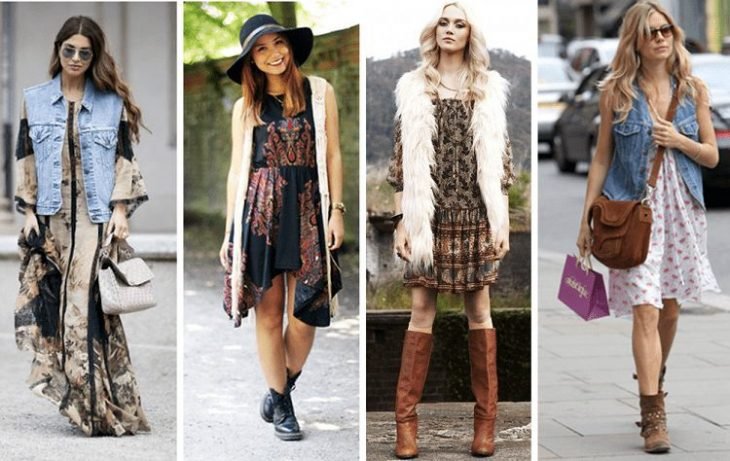 Estilo boho hippie.