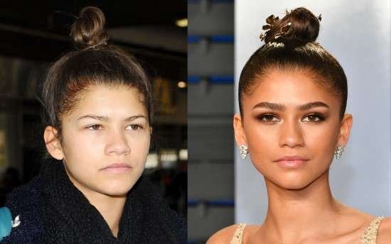 Zendaya sem maquiagem.
