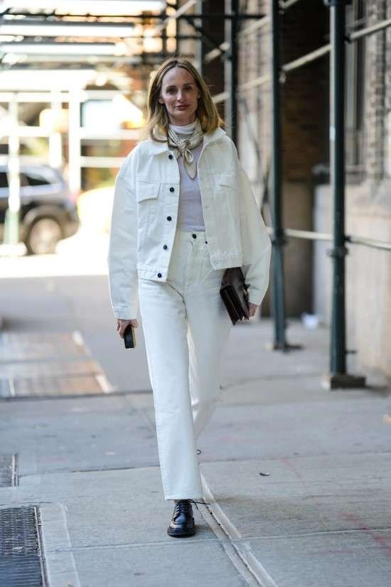 Look branco inverno.