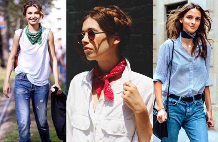 Looks com bandana no pescoço