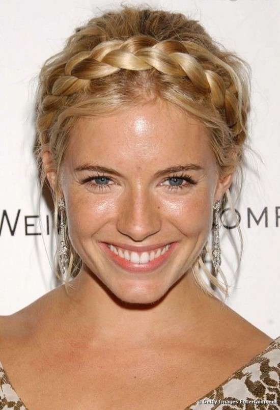 Trança camponesa penteado boho.