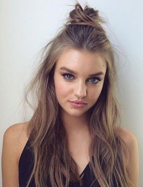 Penteado Bohemian.
