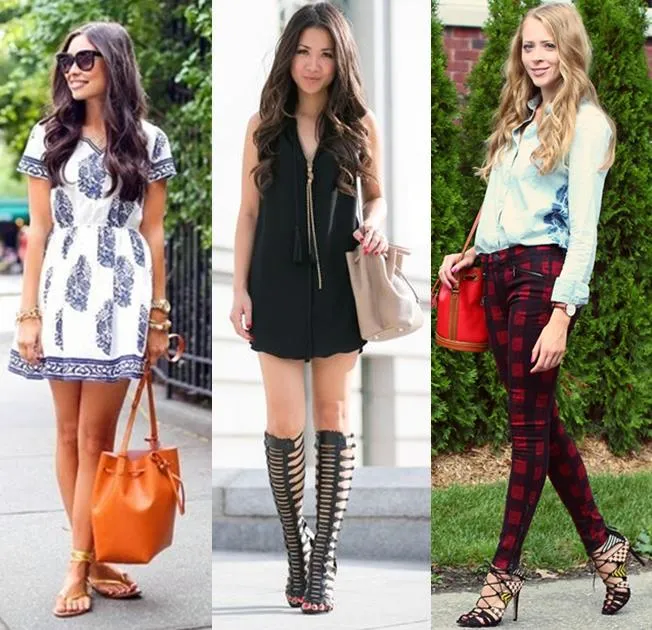 Looks com bucket bag