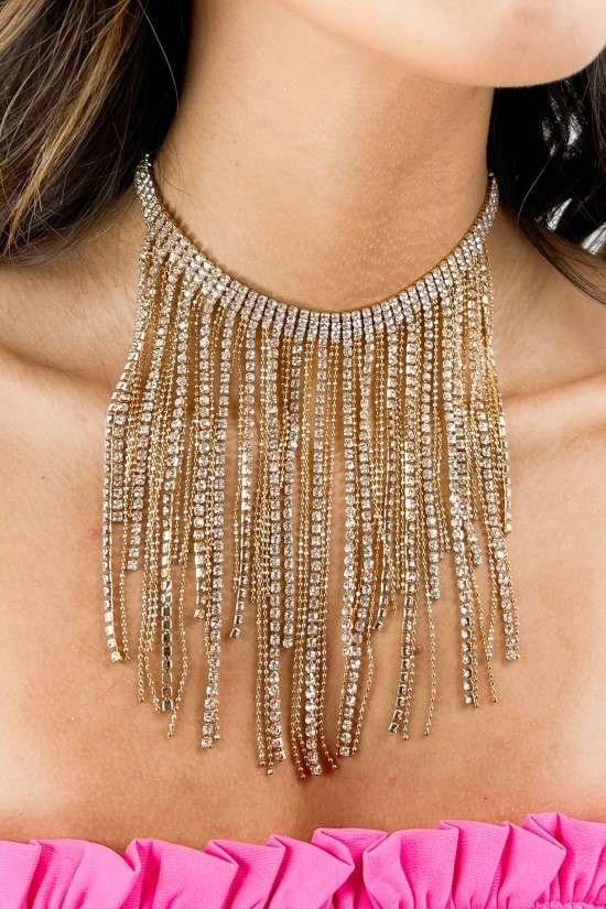 Como usar colar - estilo glam.