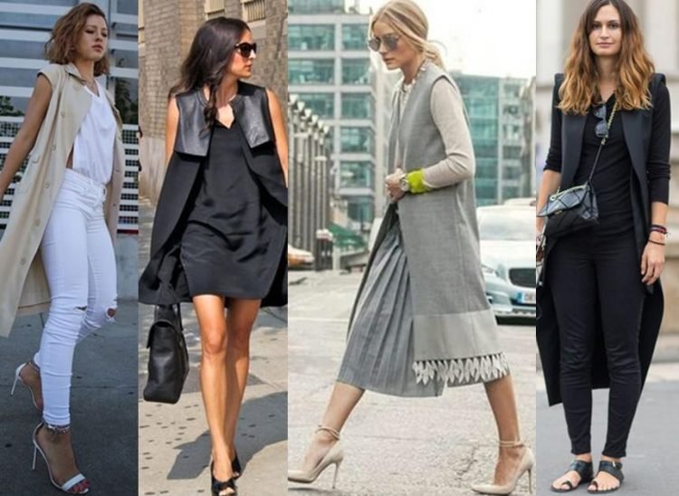 Como usar maxi colete com vestido.