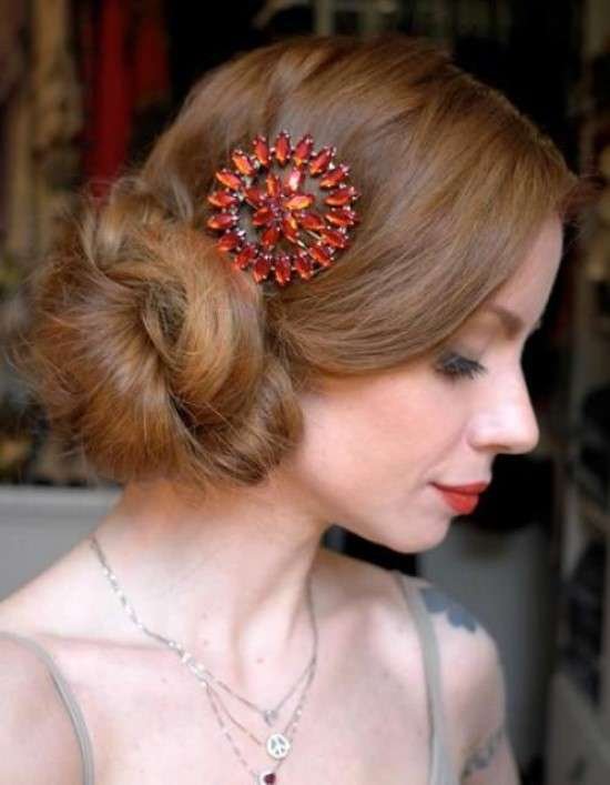 Penteado para festa.