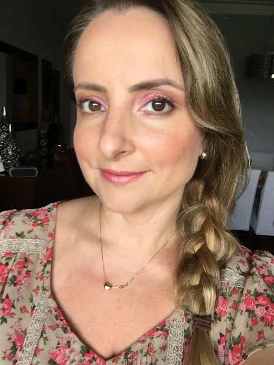 Penteado para festa no campo.
