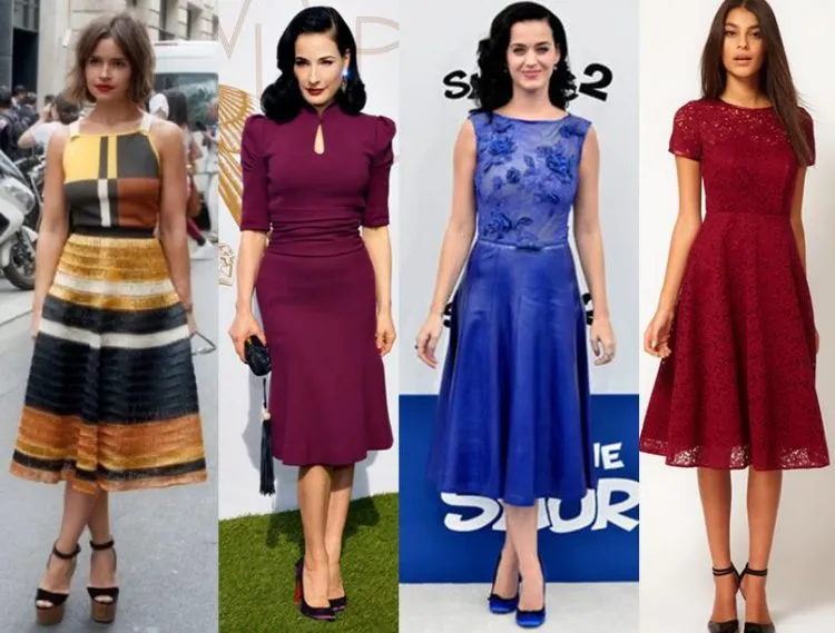 Vestido midi Almanaque da Mulher