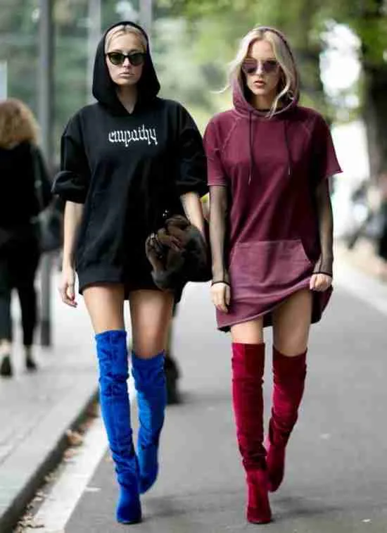 Como usar botas over the knee ou thigh high boots.