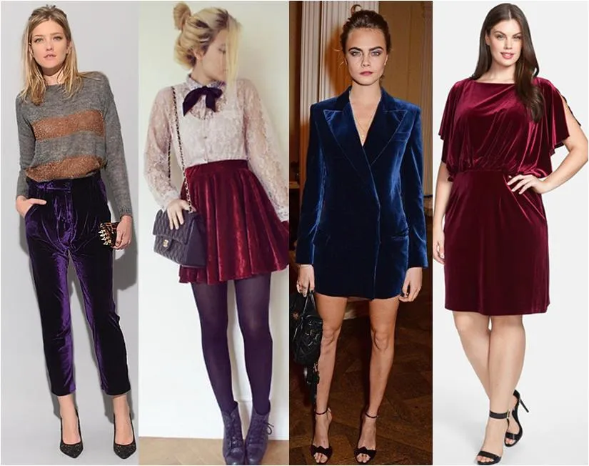 Outono/inverno 2016 veludo molhado