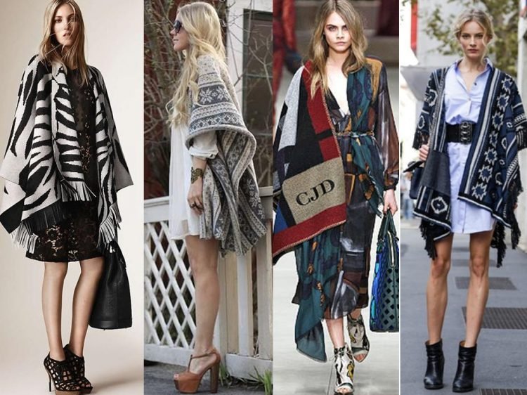 Poncho com vestido