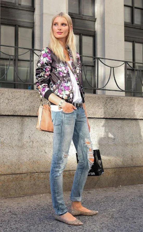Como usar jaqueta bomber com calça.