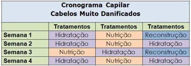 Cronograma capilar