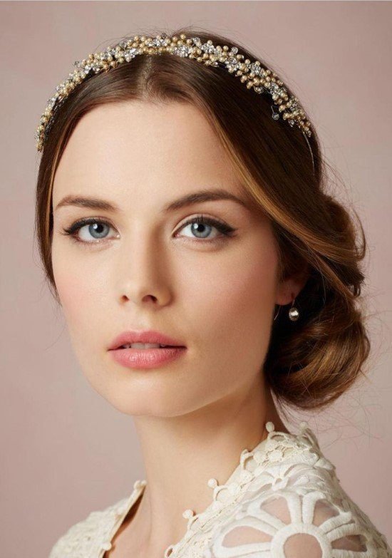 Make para noiva simples.