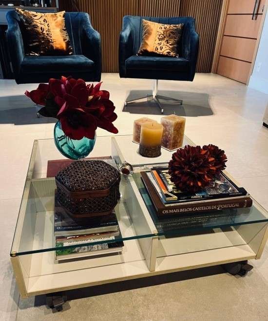 Como decorar mesa de centro.