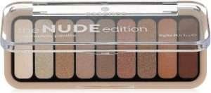 Paletas de sombras baratas e nudes.