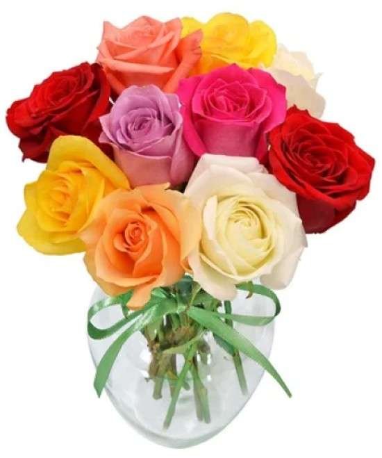 Como montar arranjos de flores coloridas.