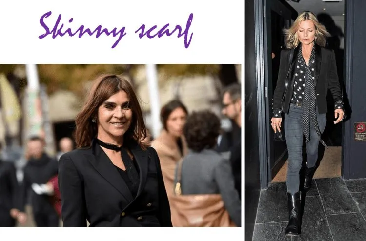 Peça destaque: skinny scarf