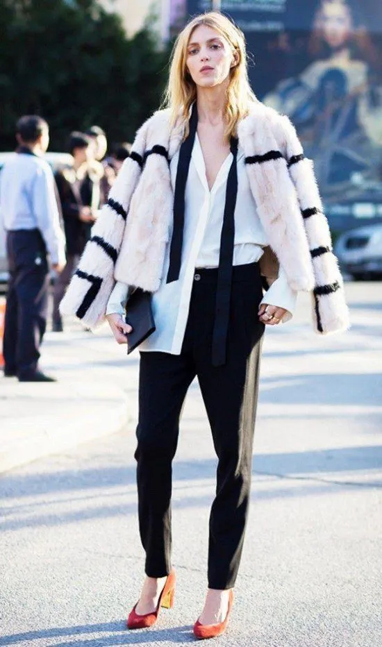 Skinny scarf no inverno.