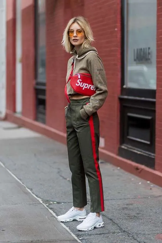 Estilo sporty moda feminina.