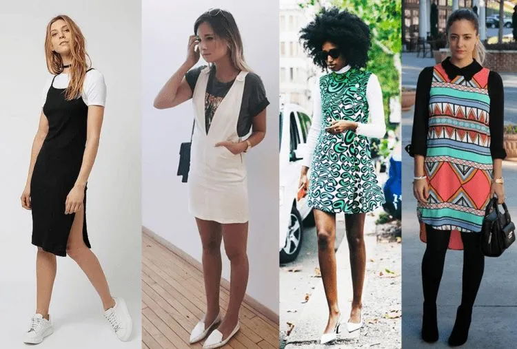 Sobreposição com vestido