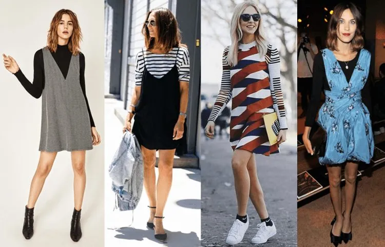 Sobreposição com vestido