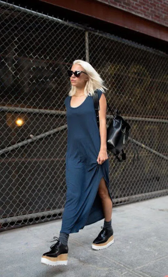 Como usar oxford tratorado com vestido.