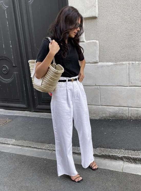 Como usar bolsa de palha em looks urbanos.