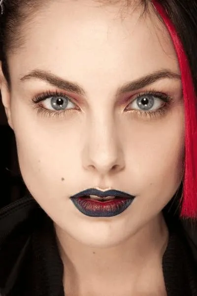 Efeito ombré lips.