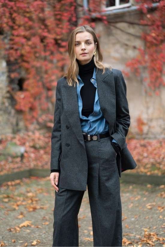 Como usar gola alta com blazer.