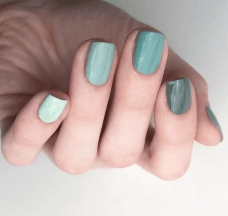 Unhas degradê.