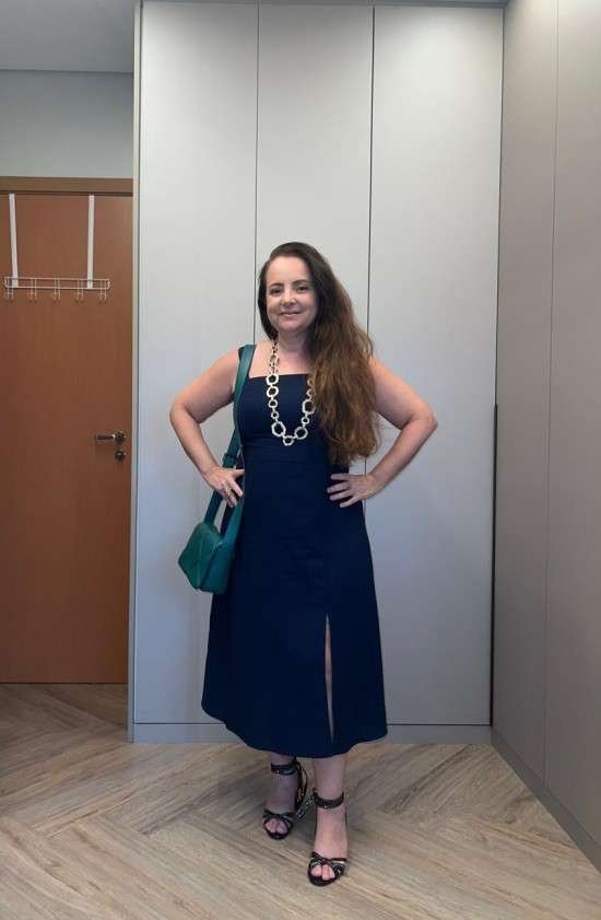 Looks azul marinho como usar.