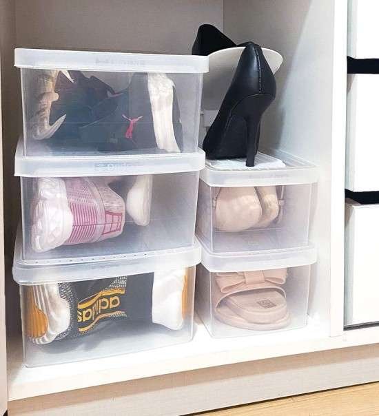 Como organizar sapatos.