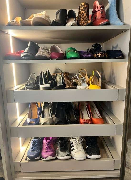 Como organizar sapatos.