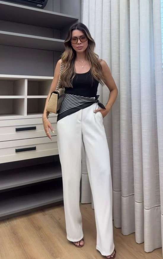 Truque de styling amarração lenço.