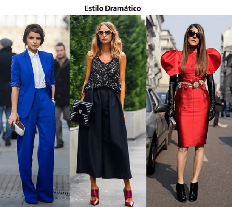 Estilo Dramático moda feminina.