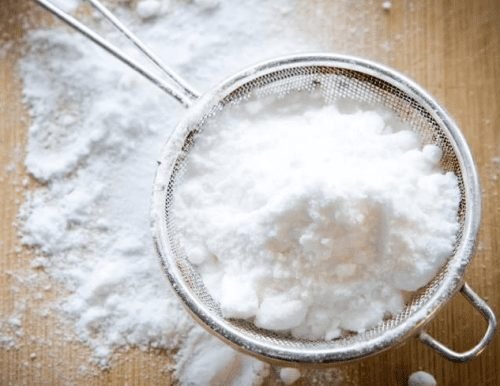 Tipos de açúcar: confeiteiro.