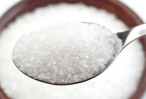 Tipos de açúcar: cristal.