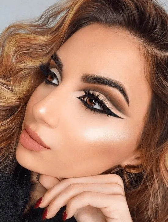 Cut crease aberto.