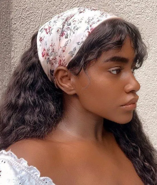 Penteado cottagecore.