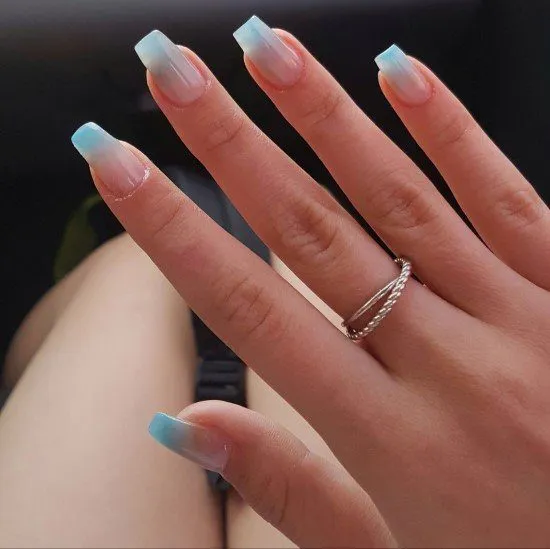 Modelos de unha francesinha babycolor.