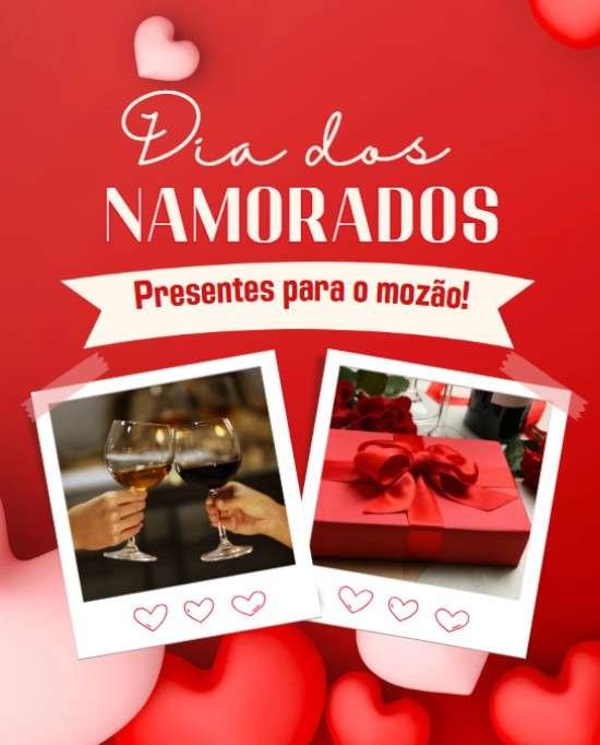 Ideias de presente para Dia dos Namorados.