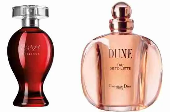 Perfumes nacionais parecidos com importados.