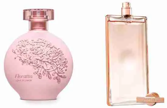 Fragrâncias nacionais parecidas com as importadas.