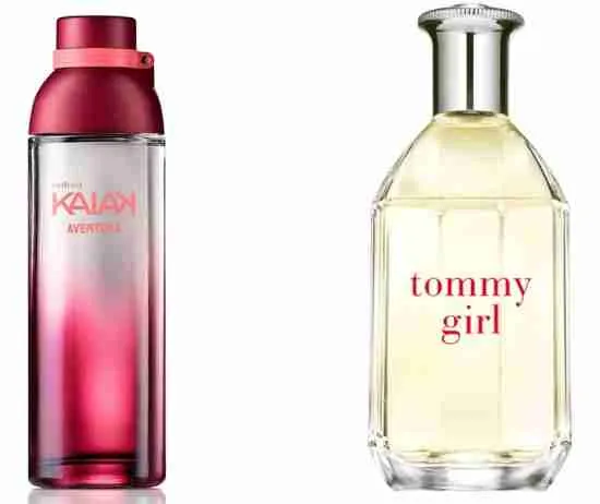 Perfumes nacionais parecidos com importados.