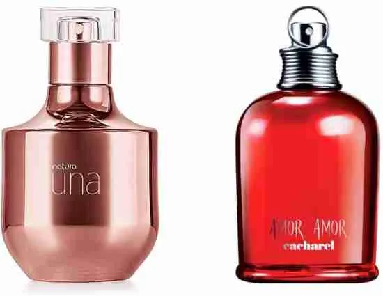 Perfumes nacionais parecidos com importados.