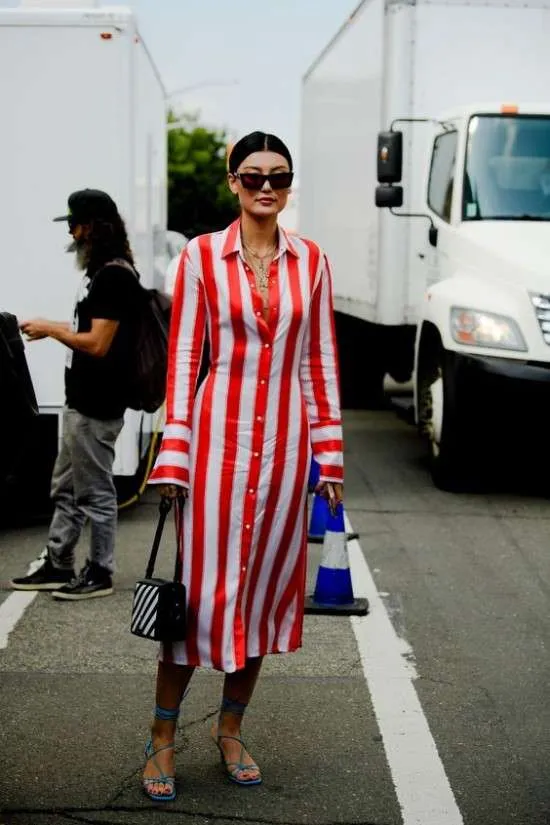 Estampas geométricas na moda.