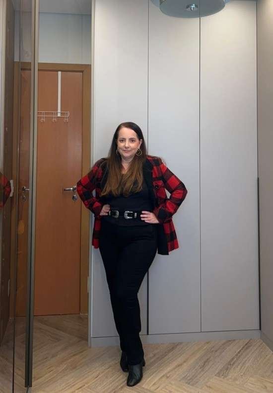 Look festa junina chique.