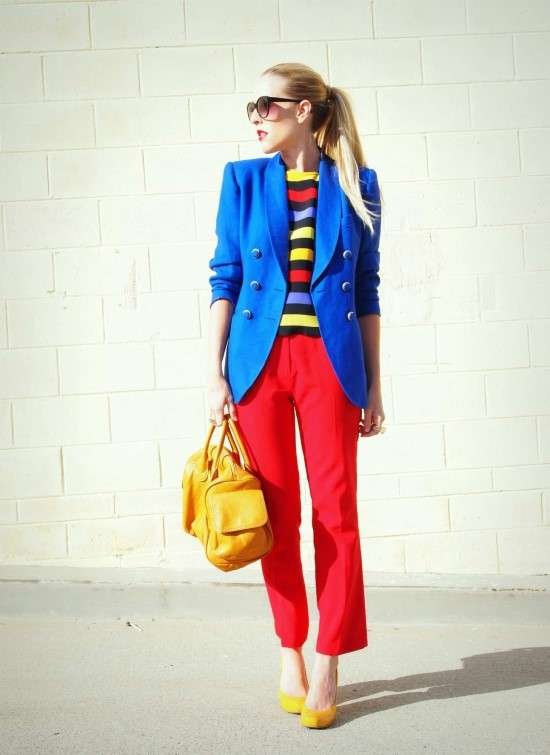Look com combinação tríade mulher.