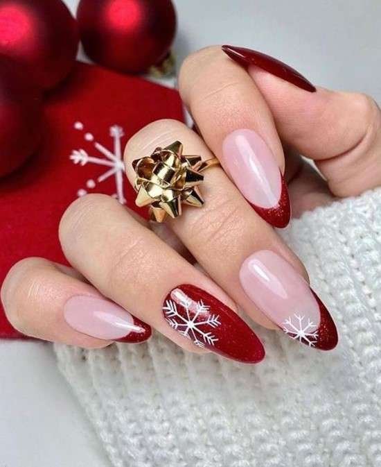 Unhas para Natal.